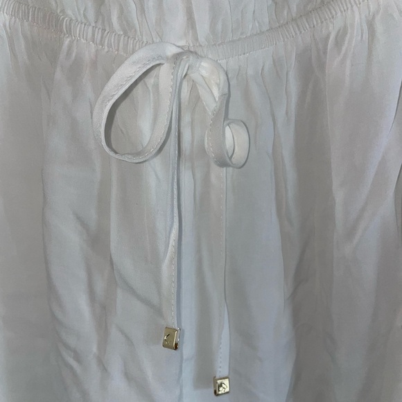 Kate Spade New York Off The Shoulder White Swim Romper - Picture 16 of 16